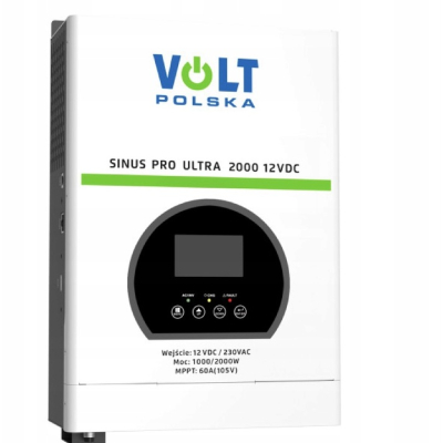 Inwerter solarny Przetwornica off-grid VOLT SINUS PRO ULTRA 2000 MPPT 60A