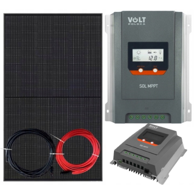 Panel Słoneczny Zestaw Solarny 440W + Regulator MPPT 30A 12/24V do ładowania akumulatora AGM GEL