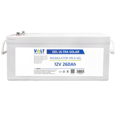 Akumulator Gel VPRO Premium 12V 260Ah Żelowy VRLA Bateria Magazyn Energii