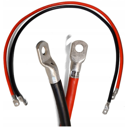 Przewód masowy / Kabel do łączenia akumulatorów 25mm2 100cm M8 PARA