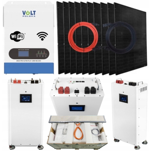 Zestaw Solarny OFF-GRID 6200W Magazyn Energii LifePO4 15kWh Panele PV 6000W