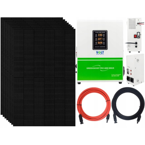 Zestaw Solarny Do Grzania Wody w Bojlerze 5000W CWU Przetwornica SINUS 230V