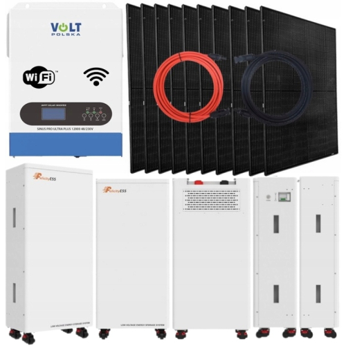 Zestaw Solarny OFF-GRID 6200W Magazyn Energii LifePO4 15kWh Panele PV 5000W