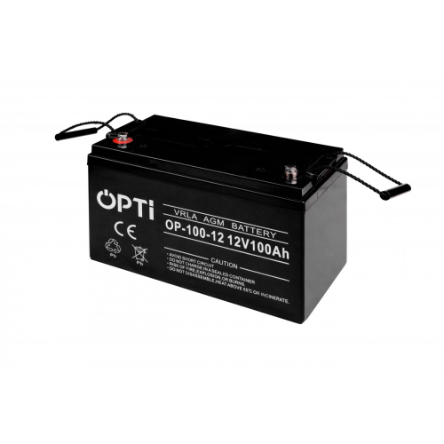 OUTLET Akumulator AGM OPTI 12V 100 Ah VRLA BEZOBSŁUGOWY