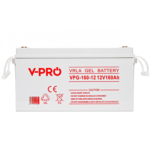 Akumulator Gel VPRO Premium 12V 160Ah Żelowy VRLA Bateria Magazyn Energii