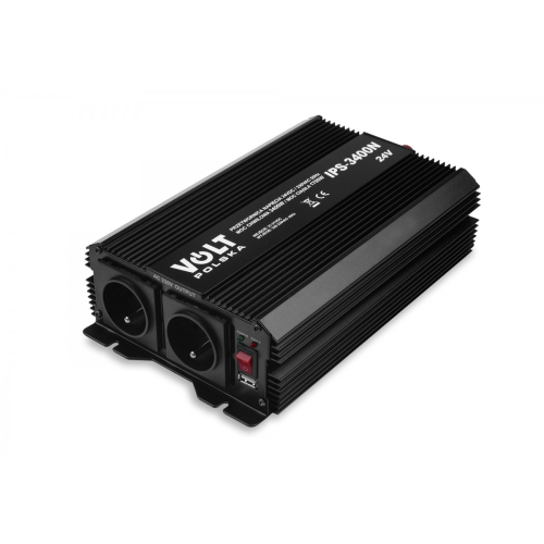 Przetwornica napięcia IPS 3400 N 24/230V + USB do Kampera Przyczepy Samochodu