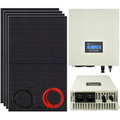 Zestaw Solarny Do Grzania Wody Cwu 3000w 230v Mppt Panele 4 x 440W