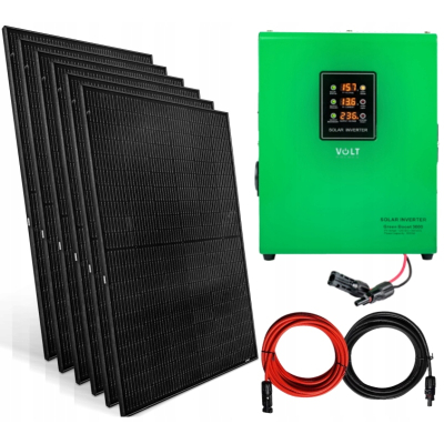 Zestaw solarny Do Grzania Wody w Bojlerze 3000W MPPT 6 x 440W