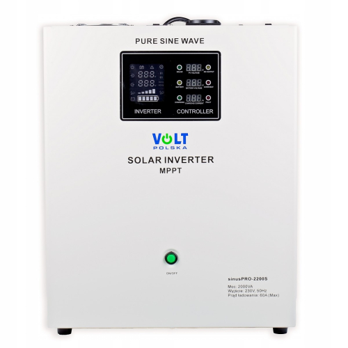 Zestaw Solarny 2200W Inwerter 230V MPPT Przetwornica Akumulator AGM 100AH