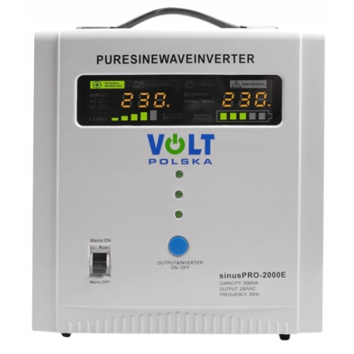 Zestaw Zasilacz Awaryjny UPS Pieca 2000E 12V Sinus Pro + Akumulator 100Ah AGM Bezobsługowy VRLA