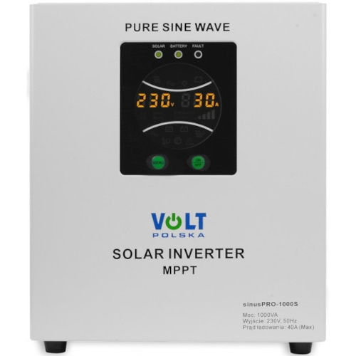 Inwerter Solarny Volt Sinus Pro 1000S 12V / 230V MPPT 30A