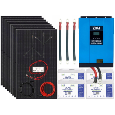 Zestaw Panel Solarny 5000W 230V Bateria LiFePO4 5kWh Panele słoneczne 3960W