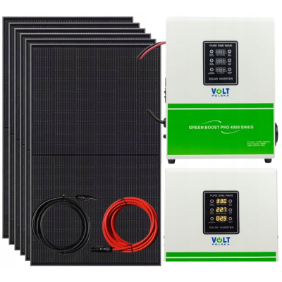 Zestaw Do Grzania Wody W Bojlerze Grzałka 230V SINUS 4000 MPPT Panele 2430W