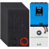 Zestaw solarny 5000W Inwerter solarny 48V > 230V Magazyn Energii LiFePo4 UPS