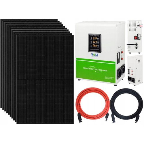 Zestaw Solarny Do Grzania Wody w Bojlerze 5000W CWU Przetwornica SINUS 230V