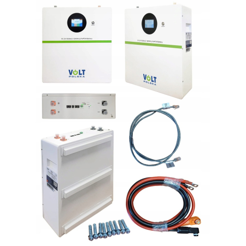 ZESTAW SOLARNY 7000W X4 PANELE 445W PRZETWORNICA 24/230V MPPT LiFePO4