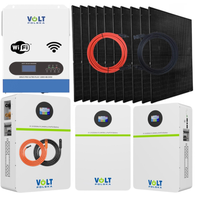 Zestaw Solarny OFF-GRID 6200W Magazyn Energii LifePO4 10kWh Panele PV 4400W