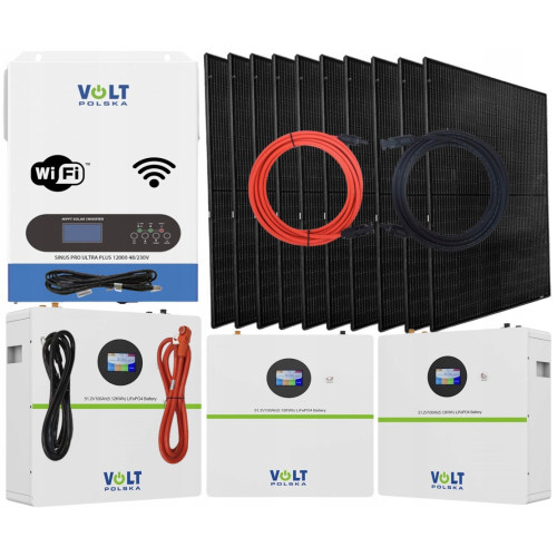 Zestaw Solarny OFF-GRID 6200W Magazyn Energii LifePO4 5kWh Panele PV 4400W