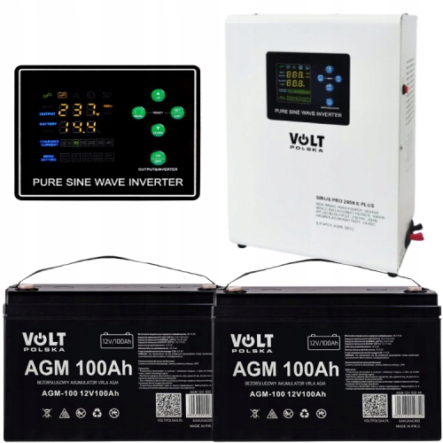 ZASILANIE AWARYJNE ZASILACZ AWARYJNY UPS PIECA CO 2600E PLUS 24V 100ah AGM