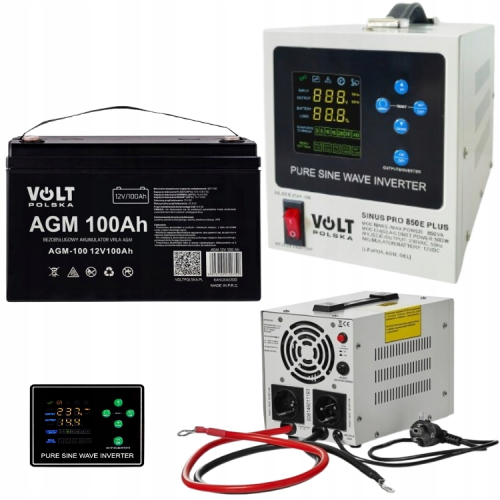 ZASILANIE AWARYJNE ZASILACZ AWARYJNY UPS PIECA CO 850E PLUS 12V 100ah AGM