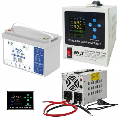 ZASILANIE AWARYJNE ZASILACZ AWARYJNY UPS PIECA CO 850E + 12V 100ah LiFePO4