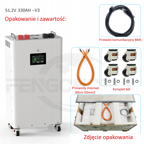 Zestaw solarny DEYE 20kW Hybrydowy Magazyn Energii LifePO4 17kWh + PV 10kW