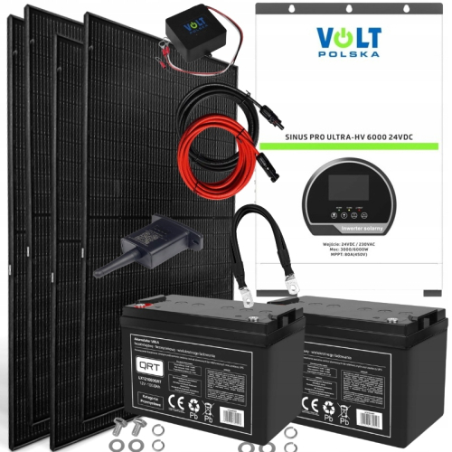 Zestaw fotowoltaiczny na działkę 3000w OFFGRID Panel Solar Przetwornica 230