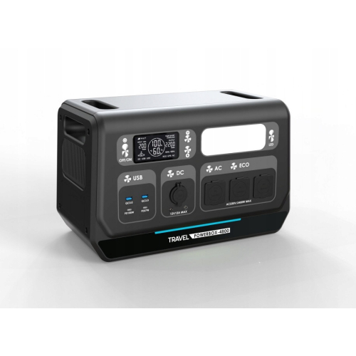 STACJA ZASILANIA VOLT POLSKA LIFEPO4 2400W 2048Wh SINUS 230V USB-C LCD LED