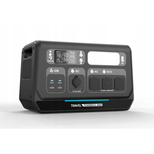 STACJA ZASILANIA VOLT POLSKA LIFEPO4 2400W 2048Wh SINUS 230V USB-C LCD LED