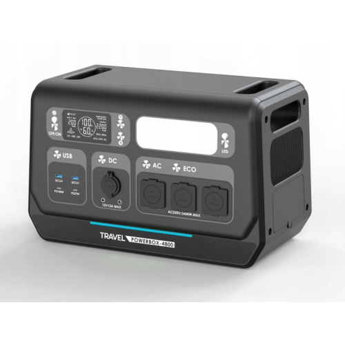 STACJA ZASILANIA VOLT POLSKA LIFEPO4 2400W 2048Wh SINUS 230V USB-C LCD LED