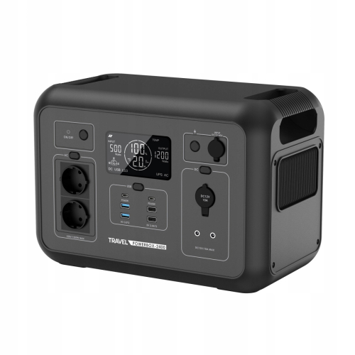 STACJA ZASILANIA VOLT POLSKA LIFEPO4 600W 512Wh SINUS 230V USB-C LCD UPS