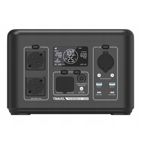 STACJA ZASILANIA VOLT POLSKA LIFEPO4 600W 512Wh SINUS 230V USB-C LCD UPS