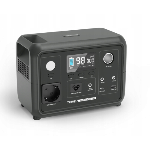 STACJA ZASILANIA VOLT POLSKA LIFEPO4 300W 256Wh SINUS 230V USB-C LCD UPS