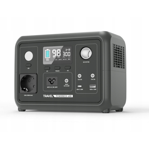 STACJA ZASILANIA VOLT POLSKA LIFEPO4 300W 256Wh SINUS 230V USB-C LCD UPS