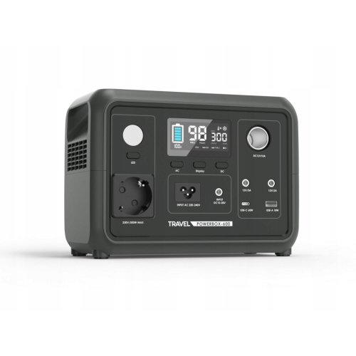 STACJA ZASILANIA VOLT POLSKA LIFEPO4 300W 256Wh SINUS 230V USB-C LCD UPS