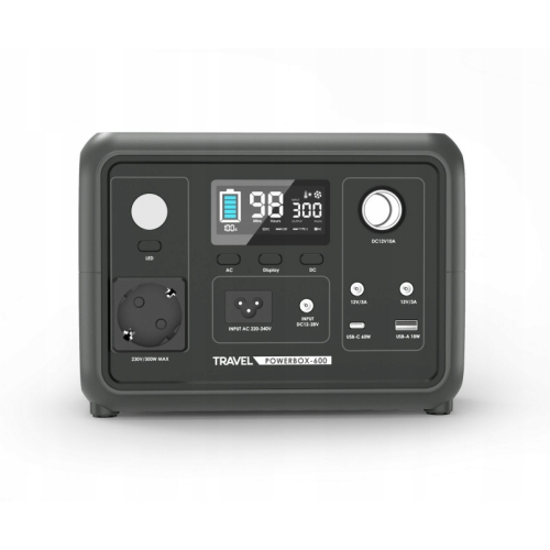 STACJA ZASILANIA VOLT POLSKA LIFEPO4 300W 256Wh SINUS 230V USB-C LCD UPS