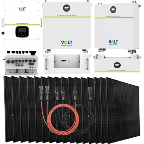 Zestaw fotowoltaiczny 12000W 3 fazy OFF-GRID Magazyn energii LifePO4 28kWh