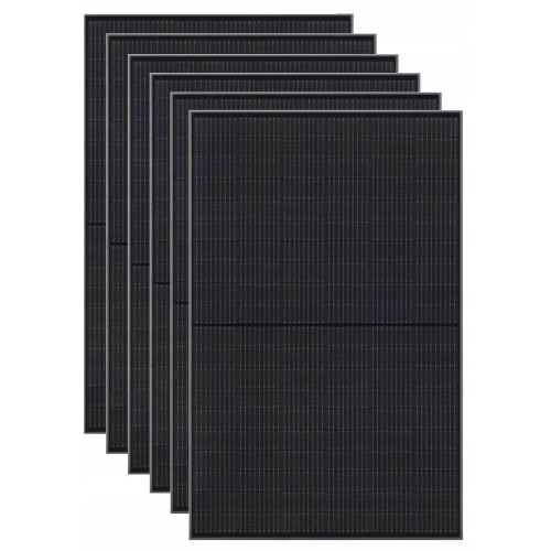 PANELE SŁONECZNE x6 500W Monokrystaliczne 3kWp FullBlack Bifacjal 3000W
